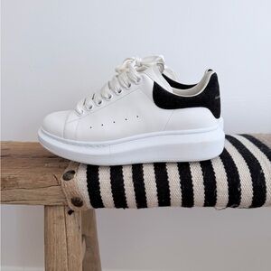 Alexander McQueen Ivory Lace-Up Sneakers